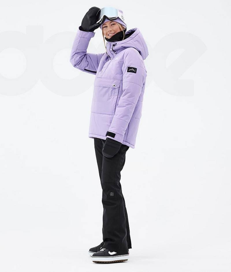 Purple Women's Dope Puffer W Snowboard Jackets | India_D1749