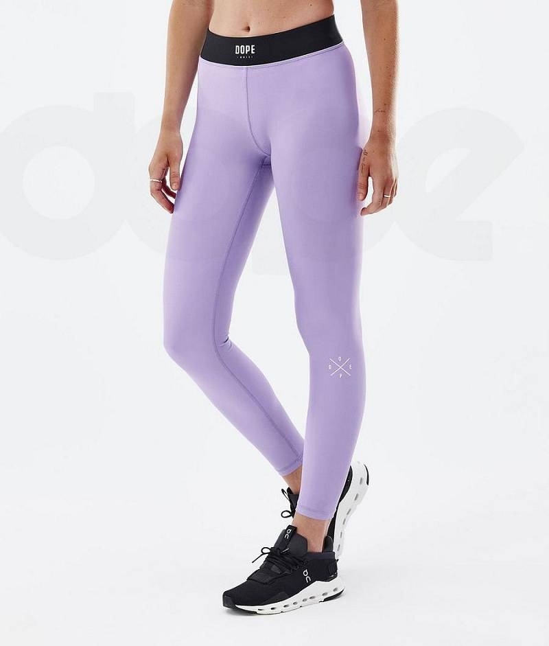 Purple Women\'s Dope Razor Leggings | India_D2030