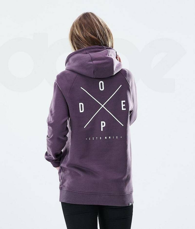 Purple Women's Dope Regular Hoodies | India_D2278