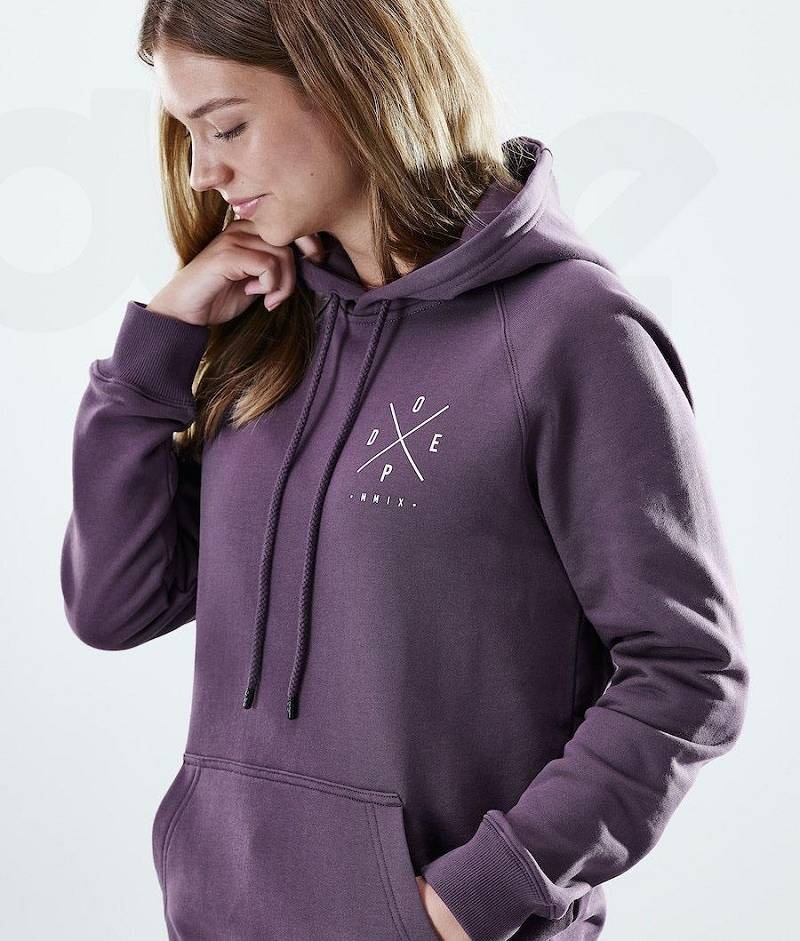 Purple Women's Dope Regular Hoodies | India_D2278