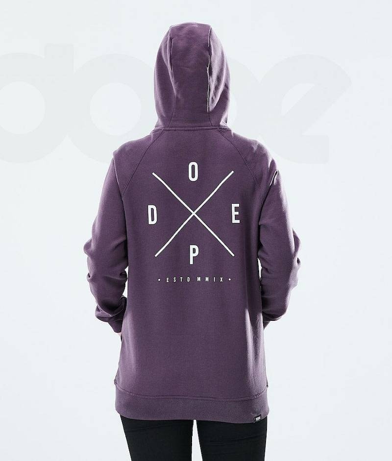 Purple Women's Dope Regular Hoodies | India_D2278