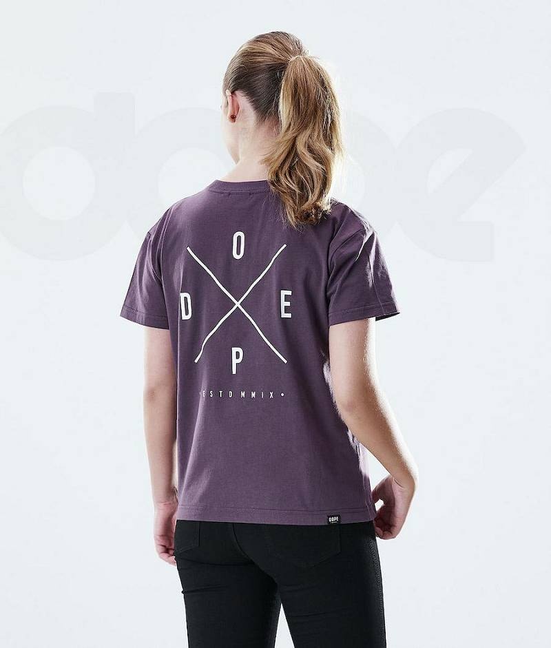 Purple Women's Dope Regular T-shirts | India_D1799