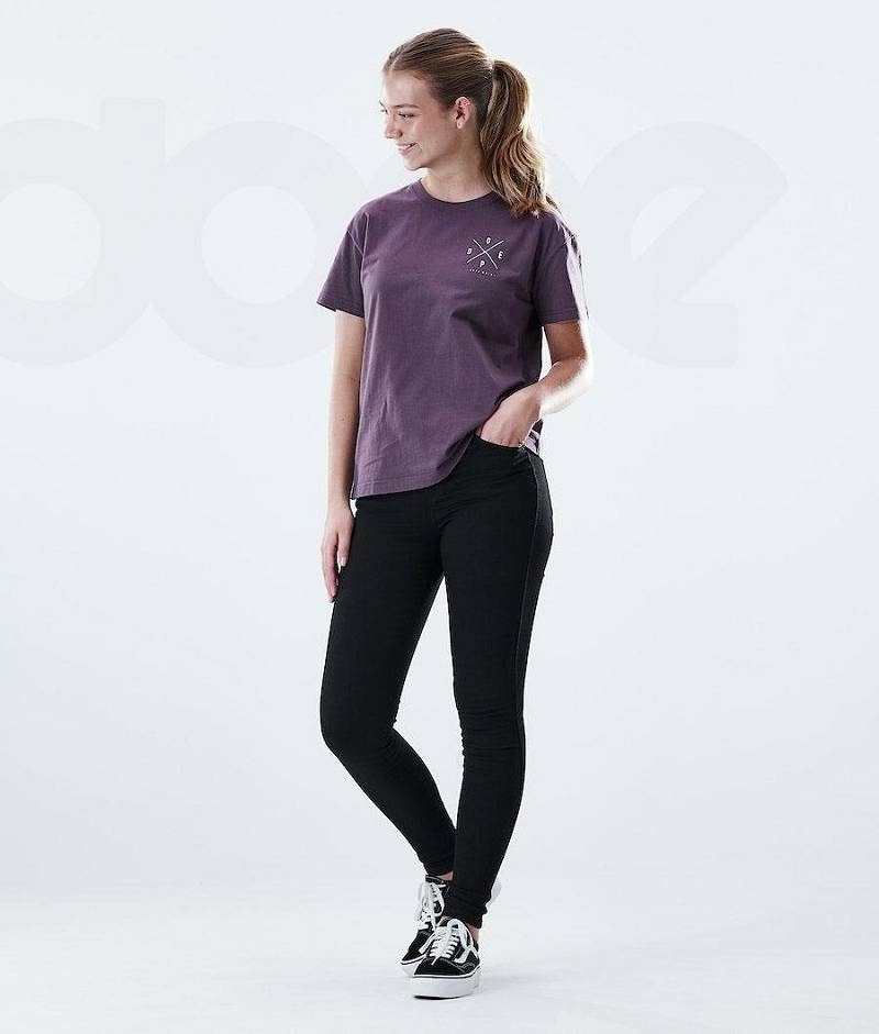 Purple Women's Dope Regular T-shirts | India_D1799