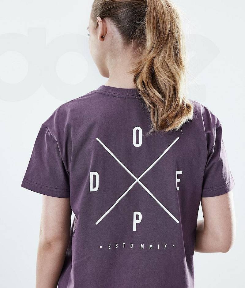 Purple Women's Dope Regular T-shirts | India_D1799