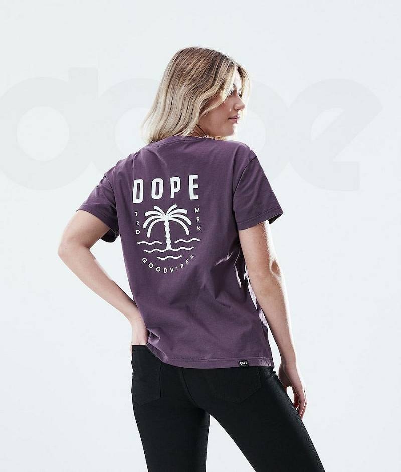 Purple Women's Dope Regular T-shirts | India_D1944