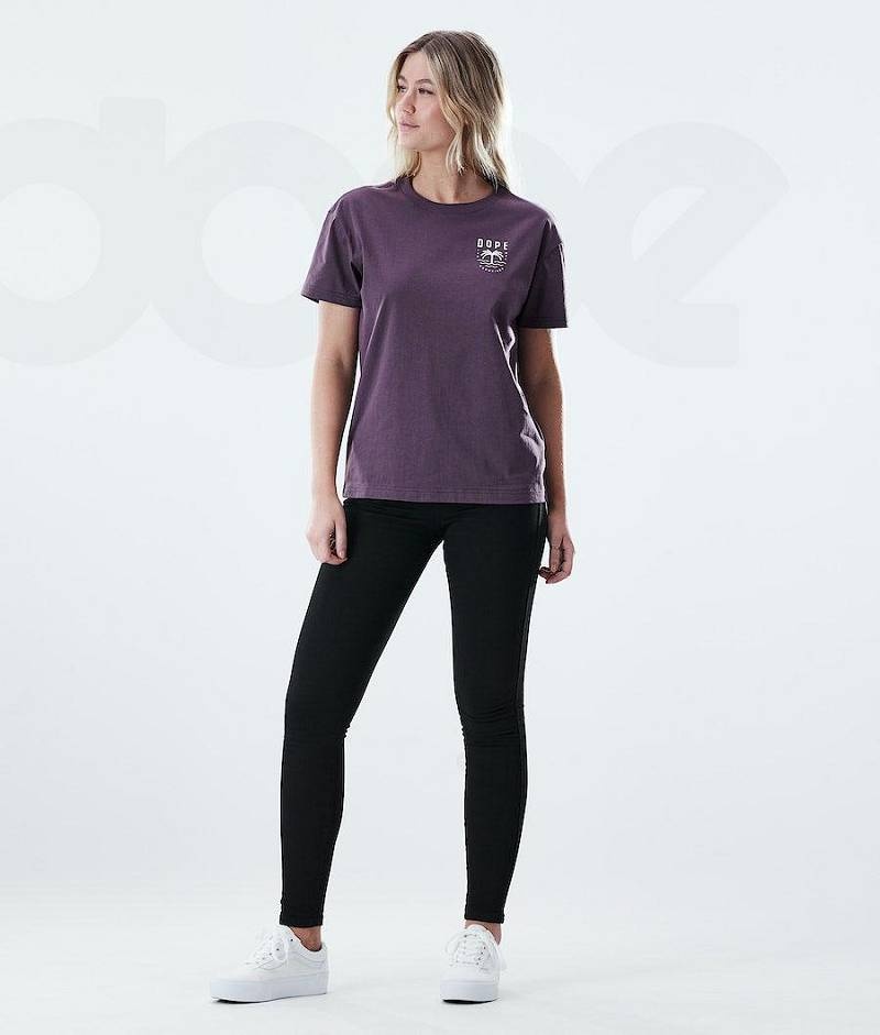 Purple Women's Dope Regular T-shirts | India_D1944