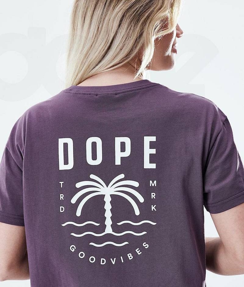 Purple Women's Dope Regular T-shirts | India_D1944