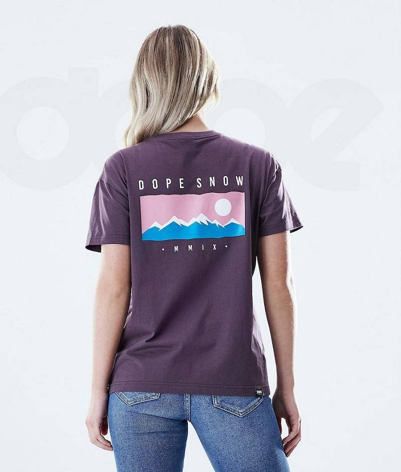 Purple Women's Dope Regular T-shirts | India_D1116