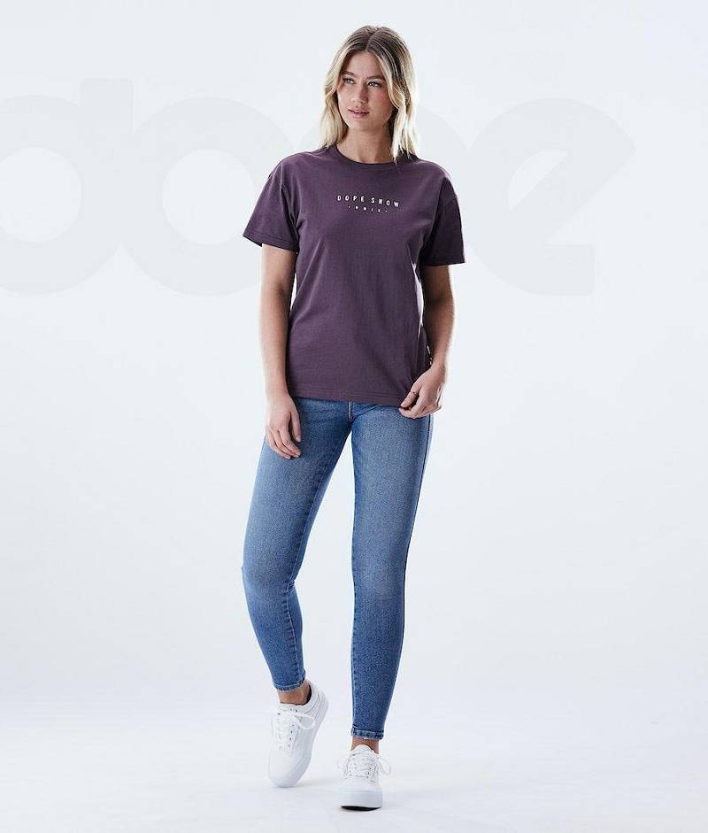 Purple Women's Dope Regular T-shirts | India_D1116