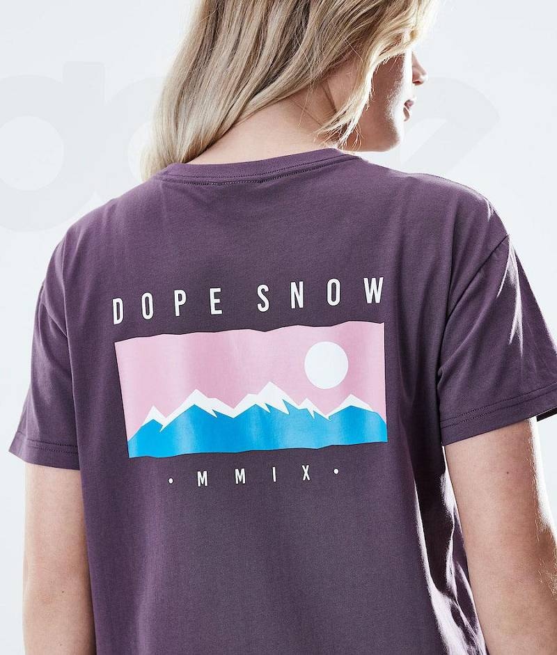 Purple Women's Dope Regular T-shirts | India_D1116