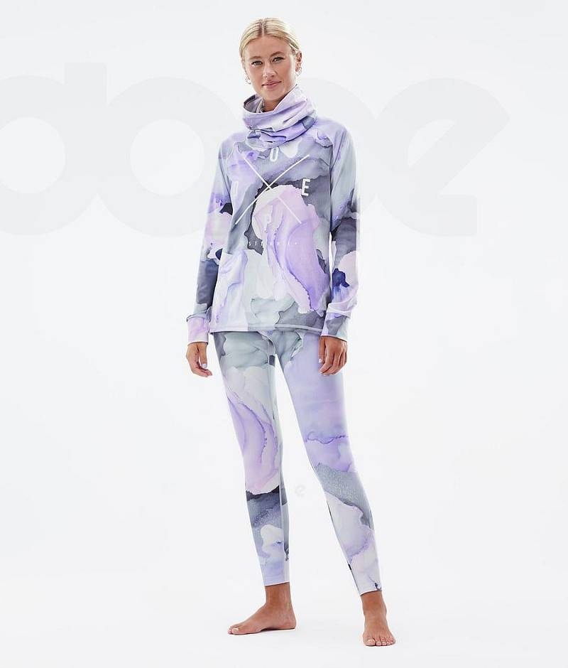 Purple Women's Dope Snuggle W Base Layer Pants | India_D1505