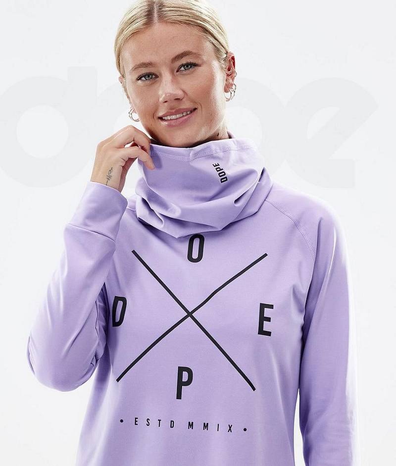 Purple Women's Dope Snuggle W Base Layer Tops | India_D1813