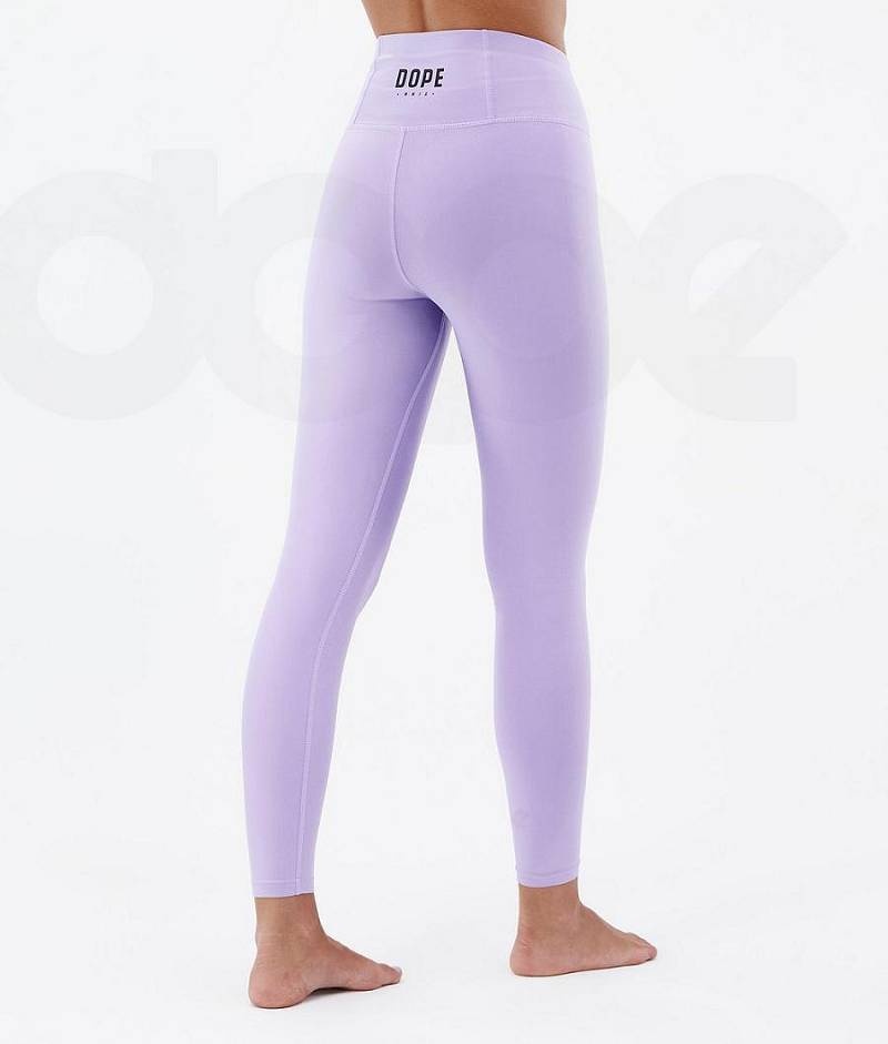 Purple Women's Dope Snuggle W Base Layer Pants | India_D2138