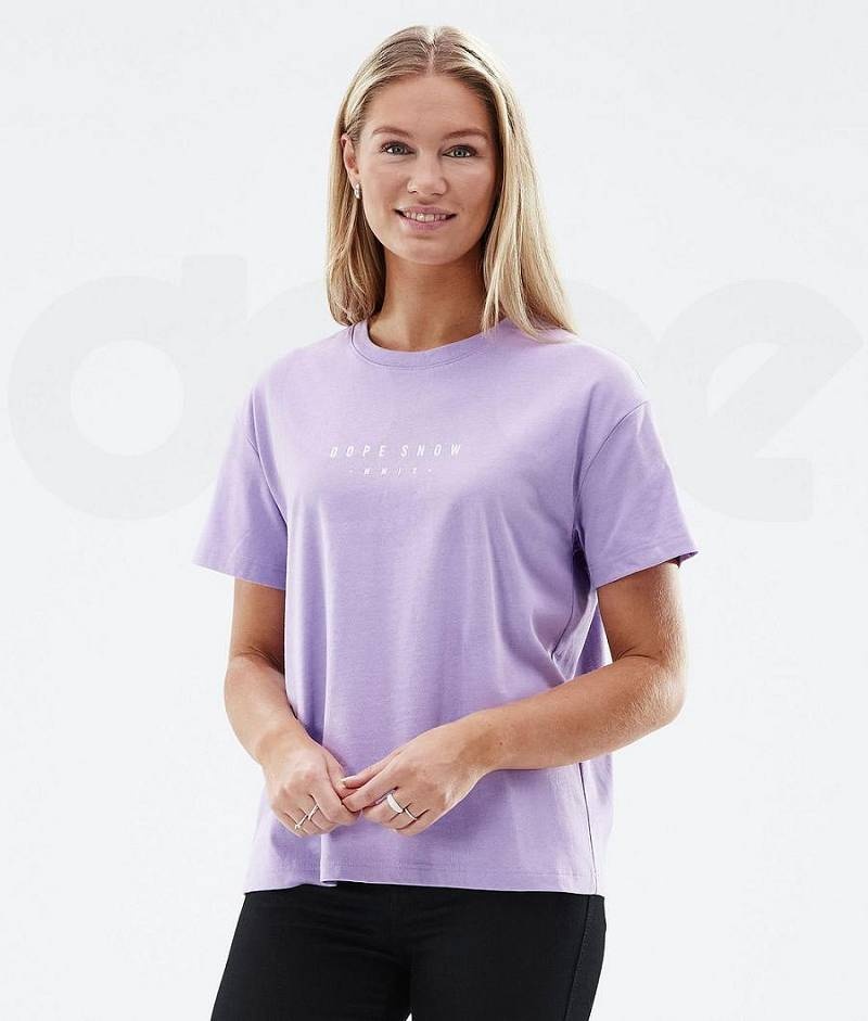 Purple Women's Dope Standard W T-shirts | India_D1496