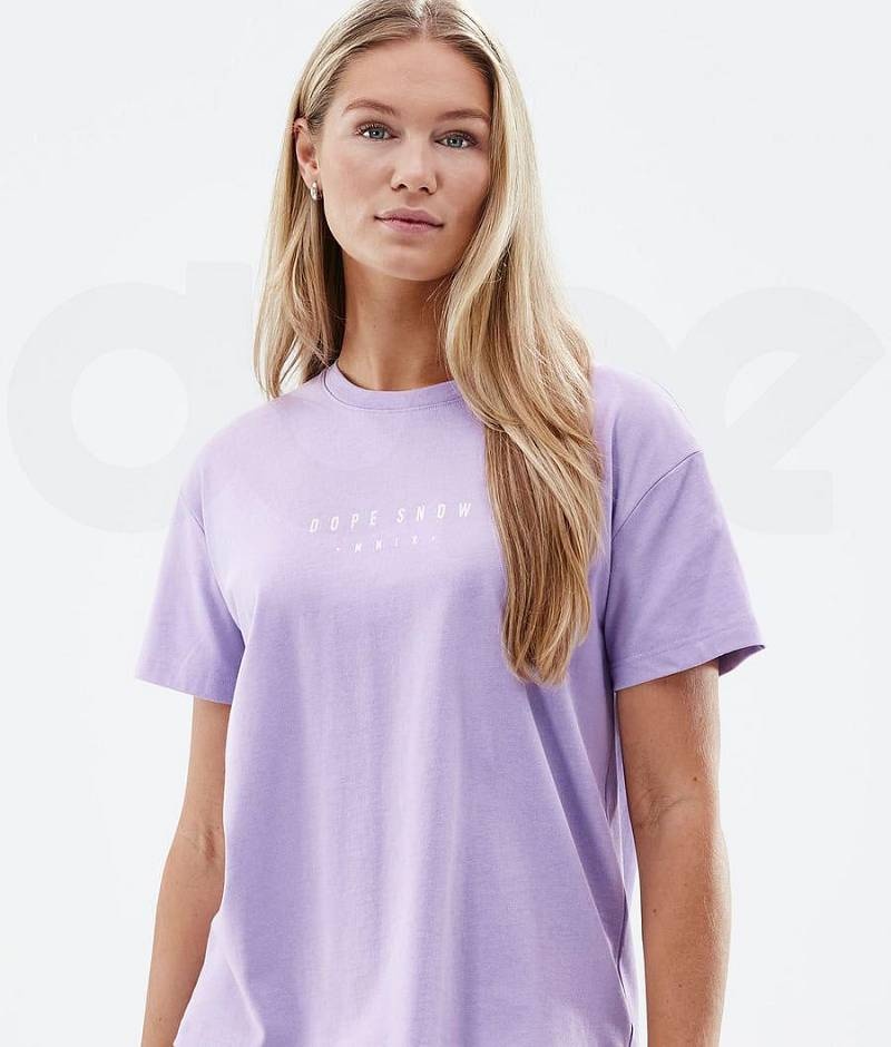 Purple Women's Dope Standard W T-shirts | India_D1496