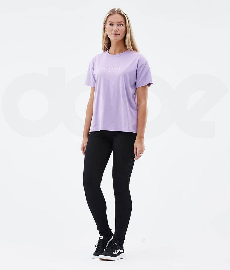 Purple Women's Dope Standard W T-shirts | India_D1496