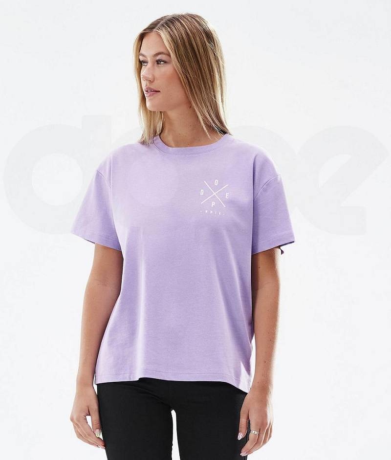 Purple Women's Dope Standard W T-shirts | India_D2187