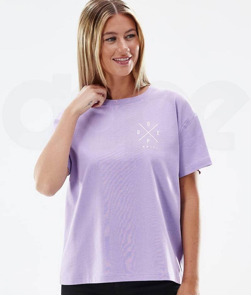 Purple Women's Dope Standard W T-shirts | India_D2187