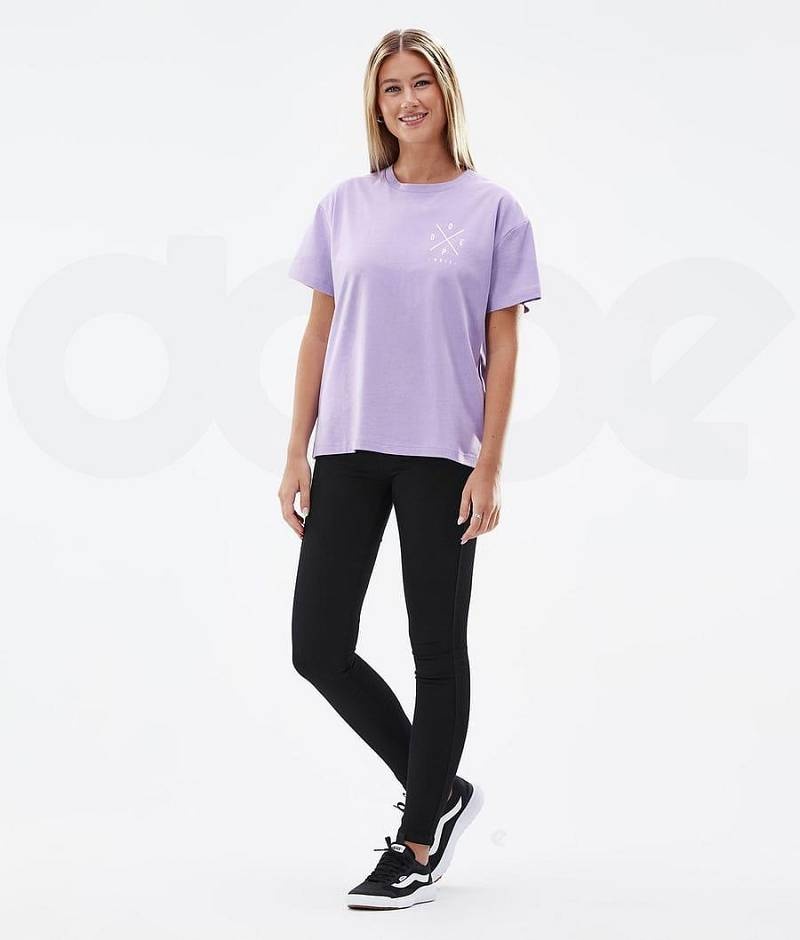 Purple Women's Dope Standard W T-shirts | India_D2187