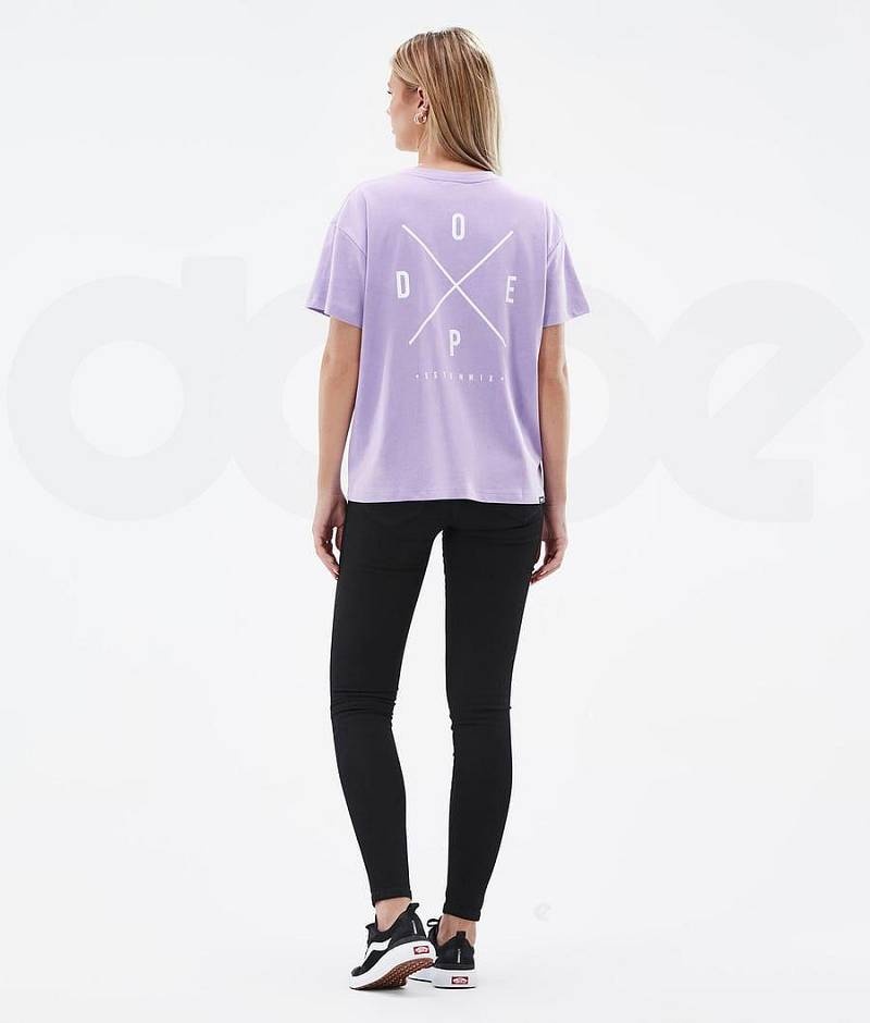 Purple Women's Dope Standard W T-shirts | India_D2187