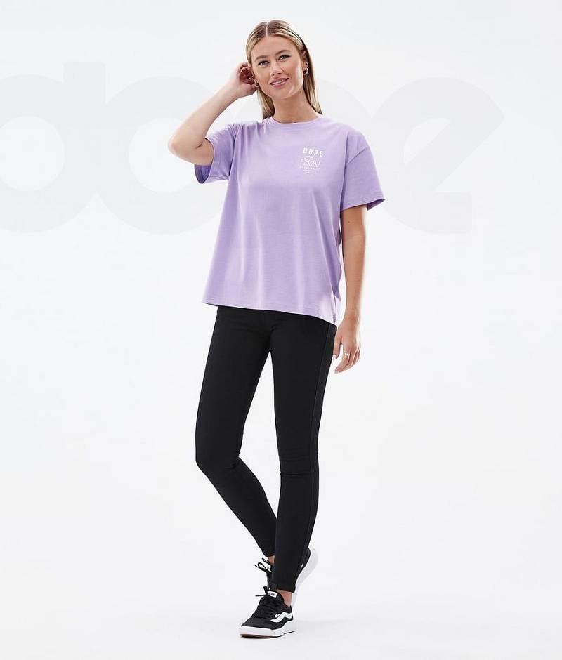 Purple Women's Dope Standard W T-shirts | India_D2065