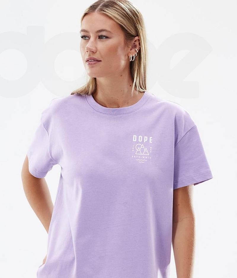 Purple Women's Dope Standard W T-shirts | India_D2065