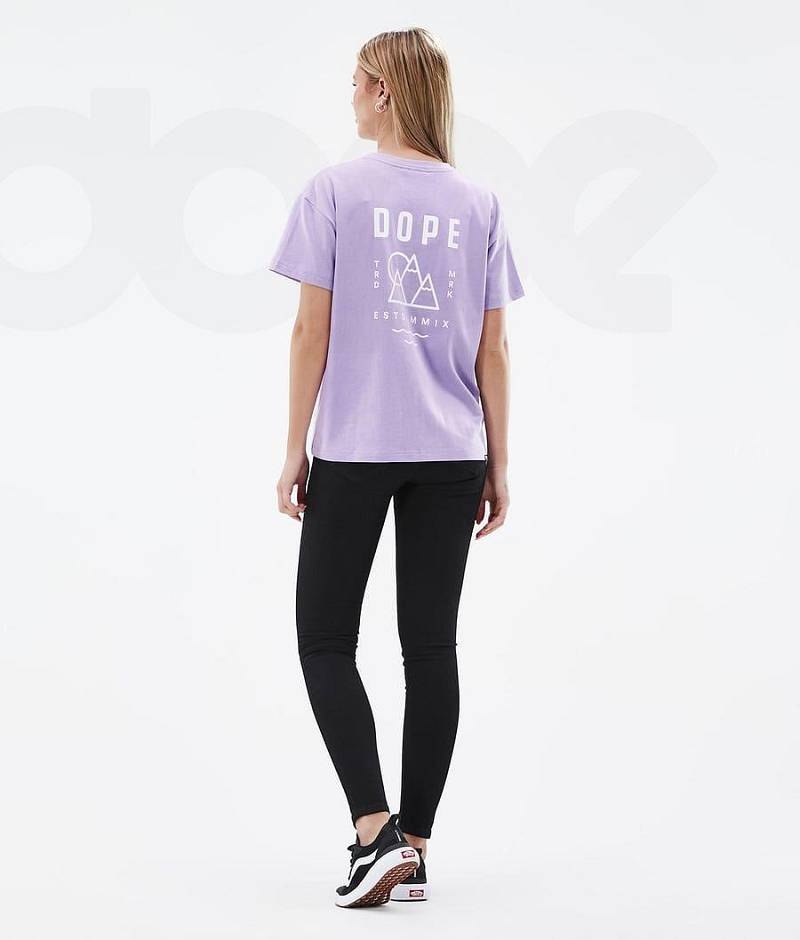 Purple Women's Dope Standard W T-shirts | India_D2065