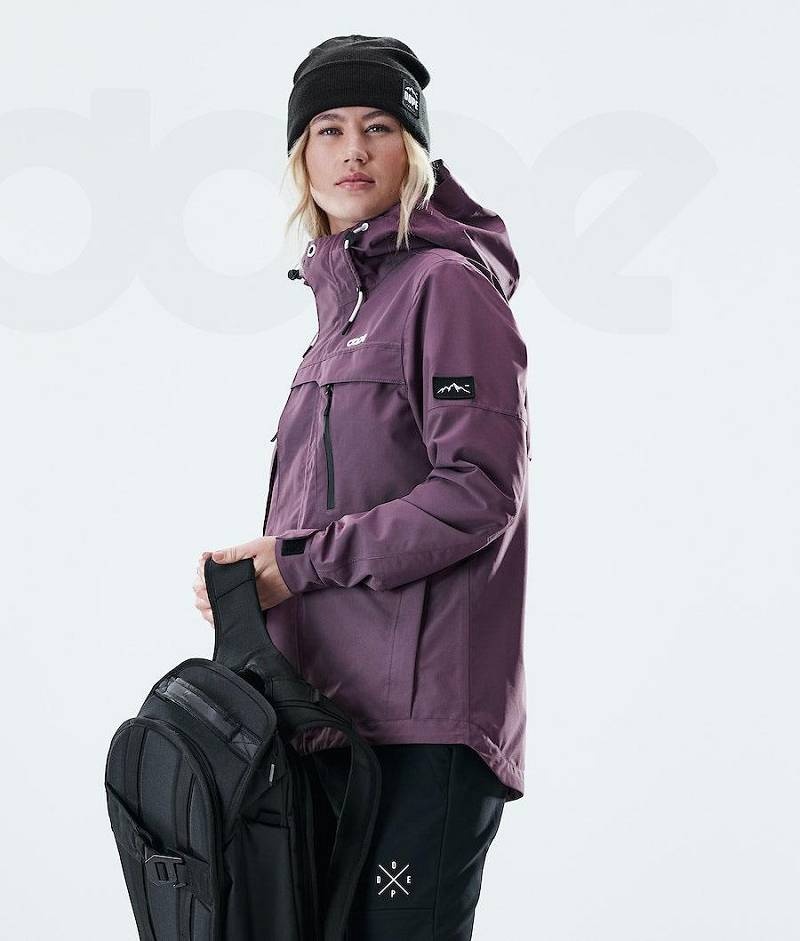 Purple Women's Dope Trekker W Outdoor Jackets | India_D2391