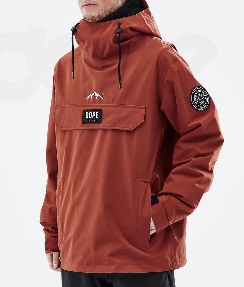 Red Men's Dope Blizzard Ski Jackets | India_D2042