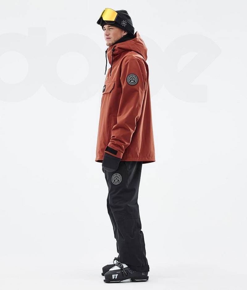 Red Men's Dope Blizzard Ski Jackets | India_D2042