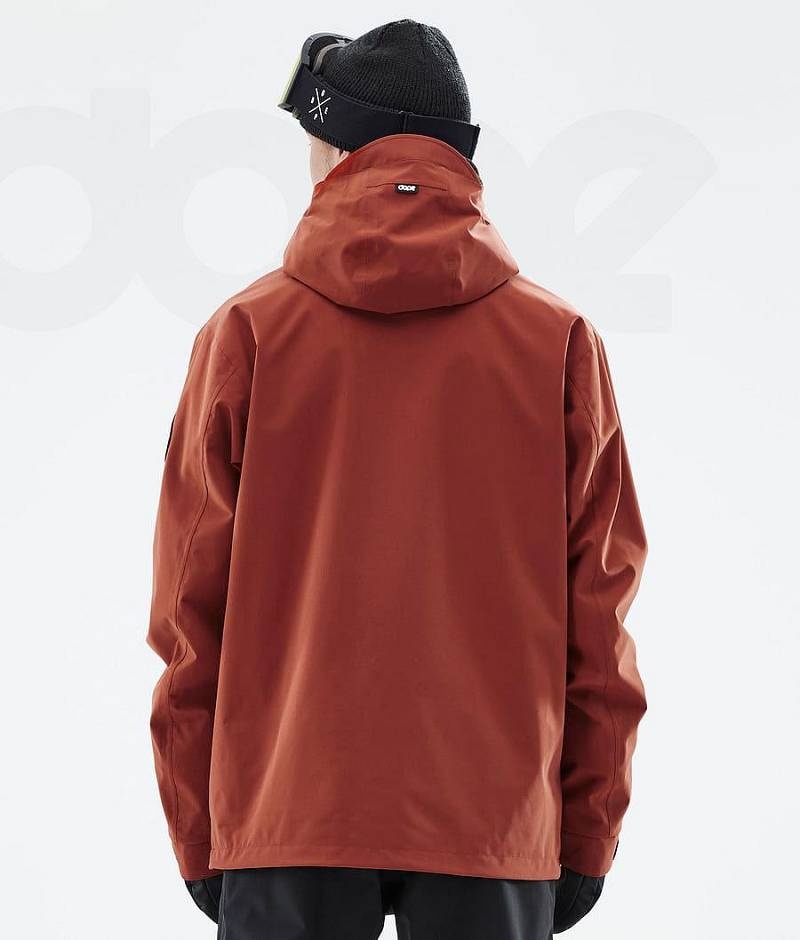 Red Men's Dope Blizzard Ski Jackets | India_D2042