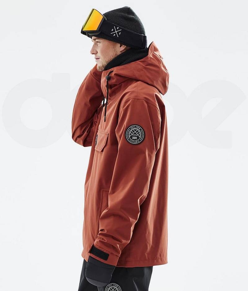 Red Men's Dope Blizzard Snowboard Jackets | India_D2060