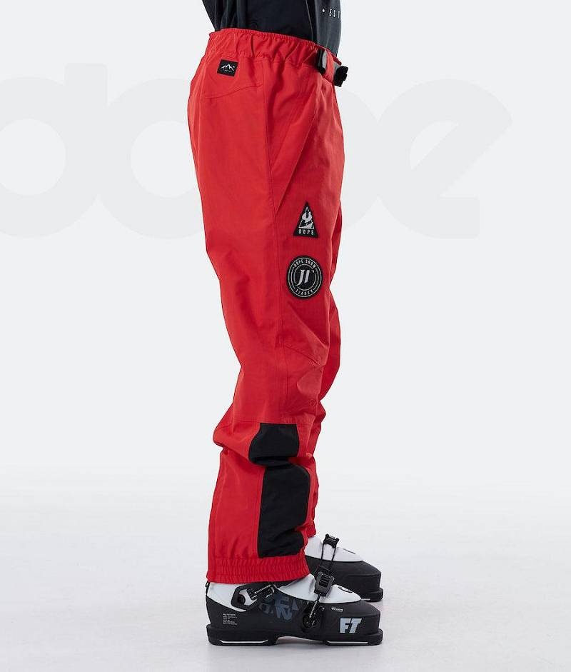 Red Men's Dope JT Blizzard 2020 Ski Pants | India_D2383