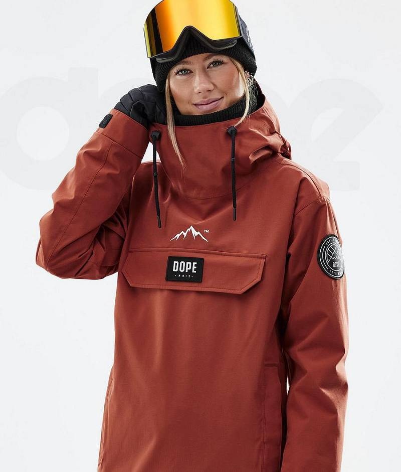 Red Women's Dope Blizzard W Ski Jackets | India_D1697