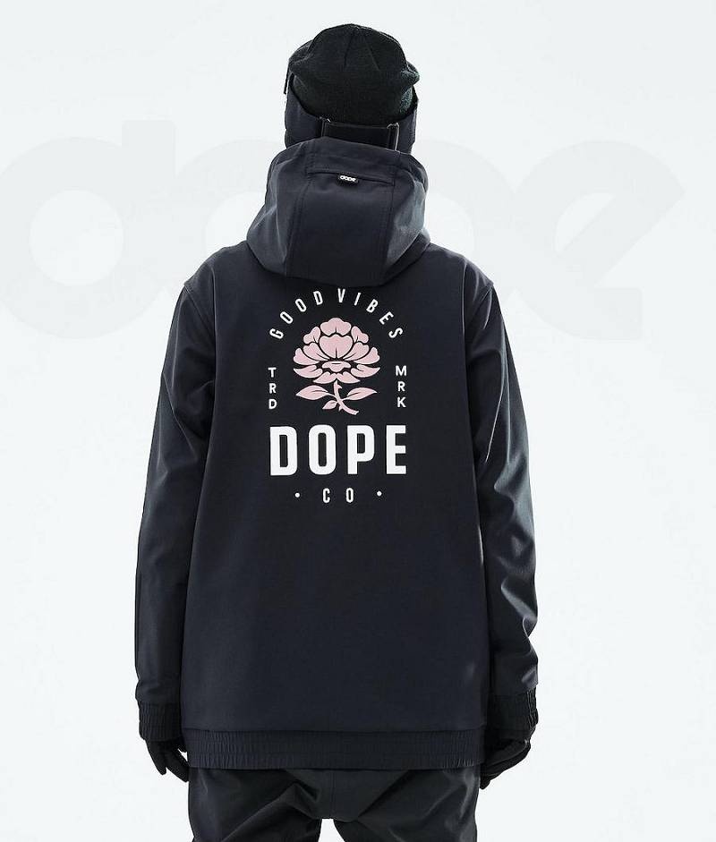 Rose Black Women\'s Dope Yeti 2021 Ski Jackets | India_D1240