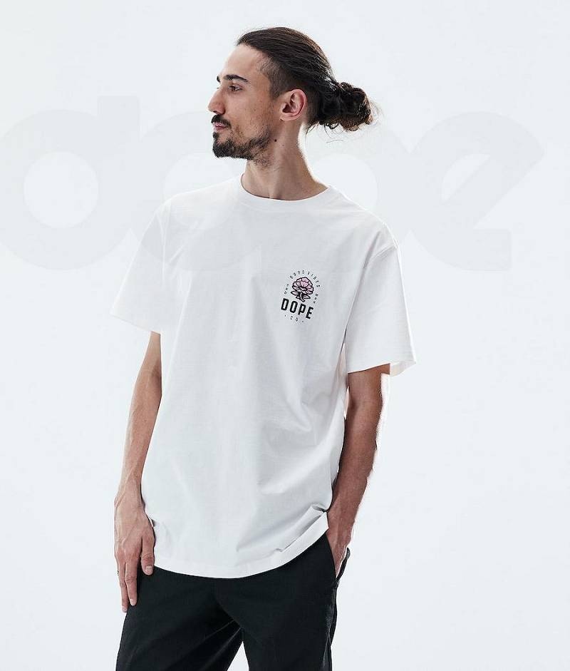 Rose White Men's Dope Daily T-shirts | India_D2508