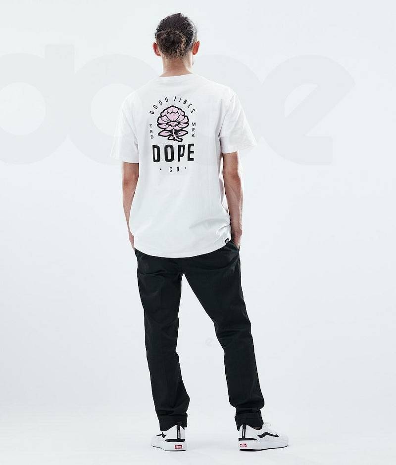 Rose White Men's Dope Daily T-shirts | India_D2508