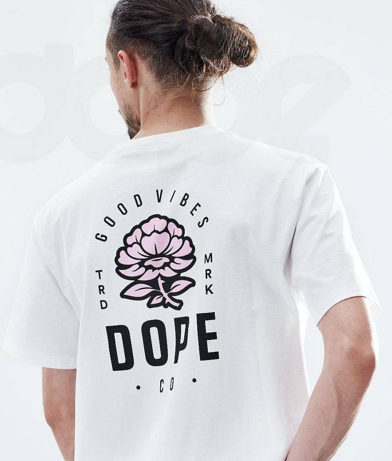 Rose White Men's Dope Daily T-shirts | India_D2508