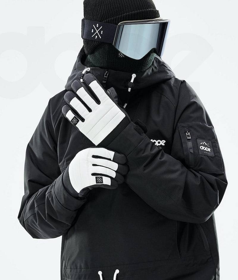 White Men's Dope Ace 2021 Snowboard Gloves | India_D1417