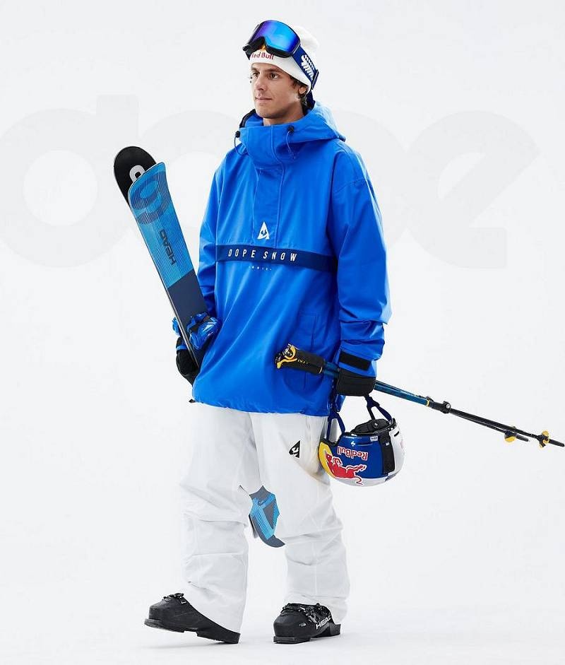 White Men's Dope JT Blizzard Ski Pants | India_D1299