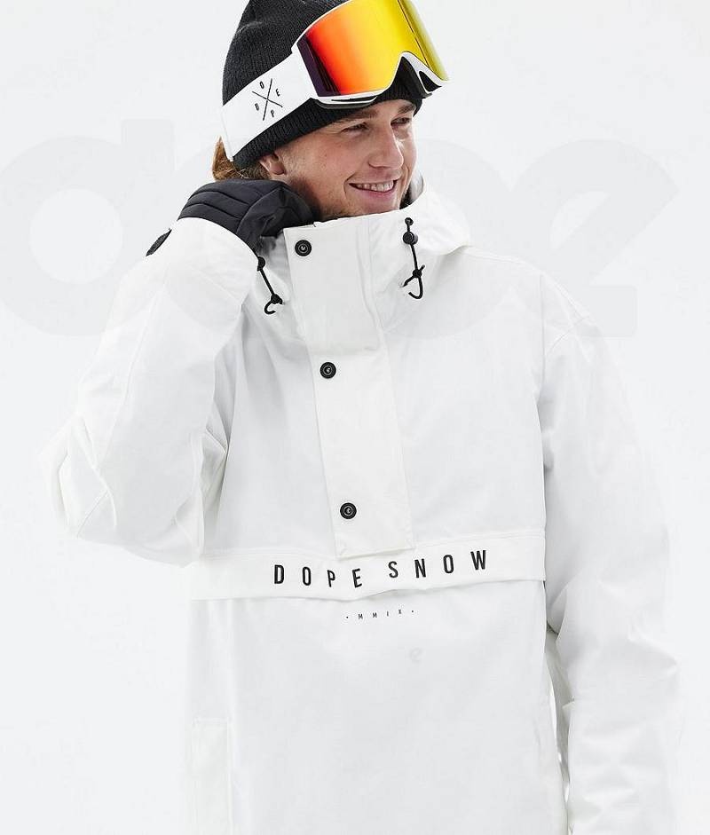 White Men's Dope Legacy Ski Jackets | India_D2373