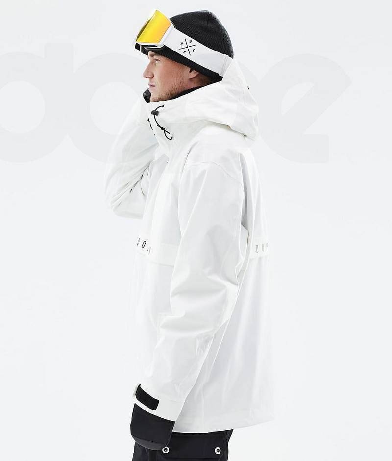 White Men's Dope Legacy Ski Jackets | India_D2373