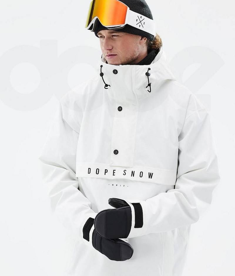 White Men's Dope Legacy Snowboard Jackets | India_D1253