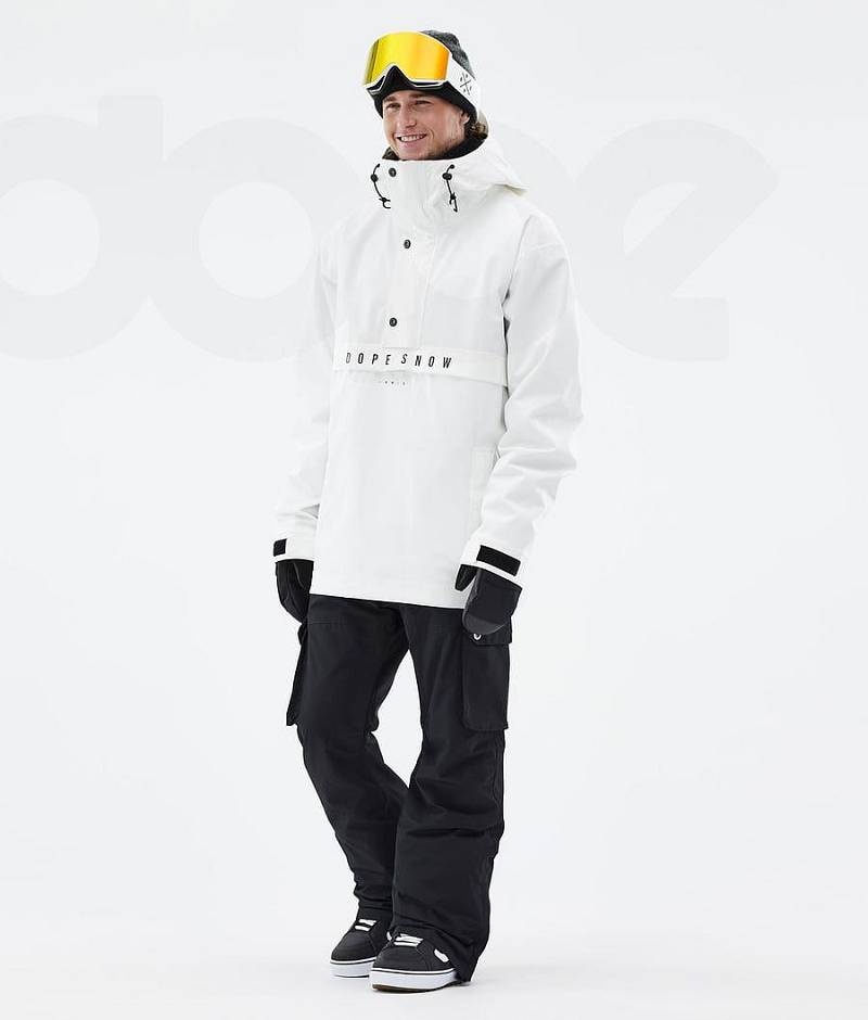 White Men's Dope Legacy Snowboard Jackets | India_D1253