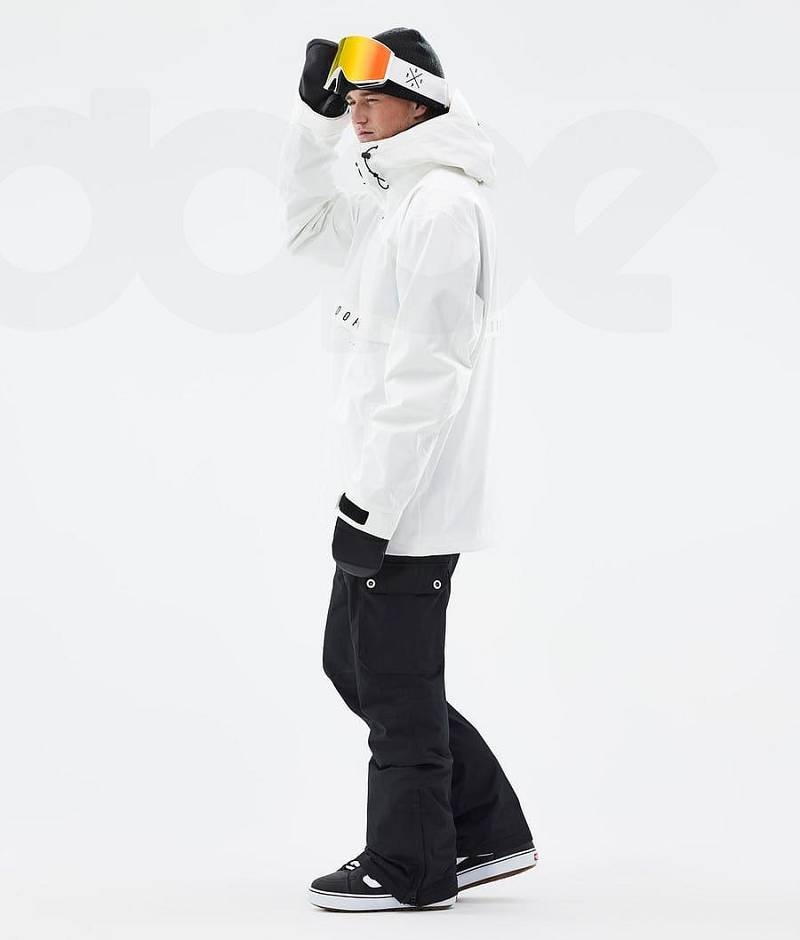 White Men's Dope Legacy Snowboard Jackets | India_D1253