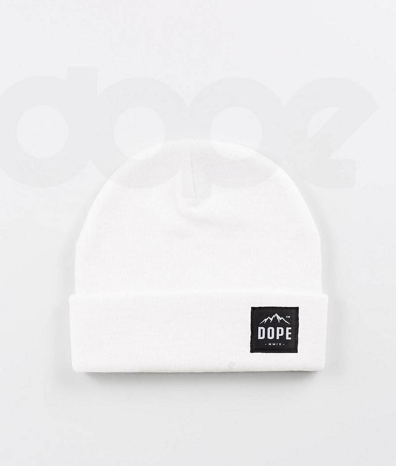 White Men\'s Dope Paradise Beanies | India_D1530