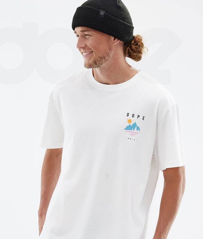 White Men's Dope Standard T-shirts | India_D2479