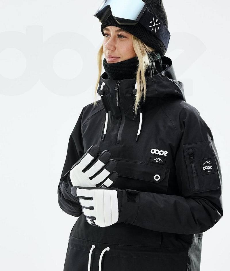 White Women's Dope Ace 2021 Snowboard Gloves | India_D2151