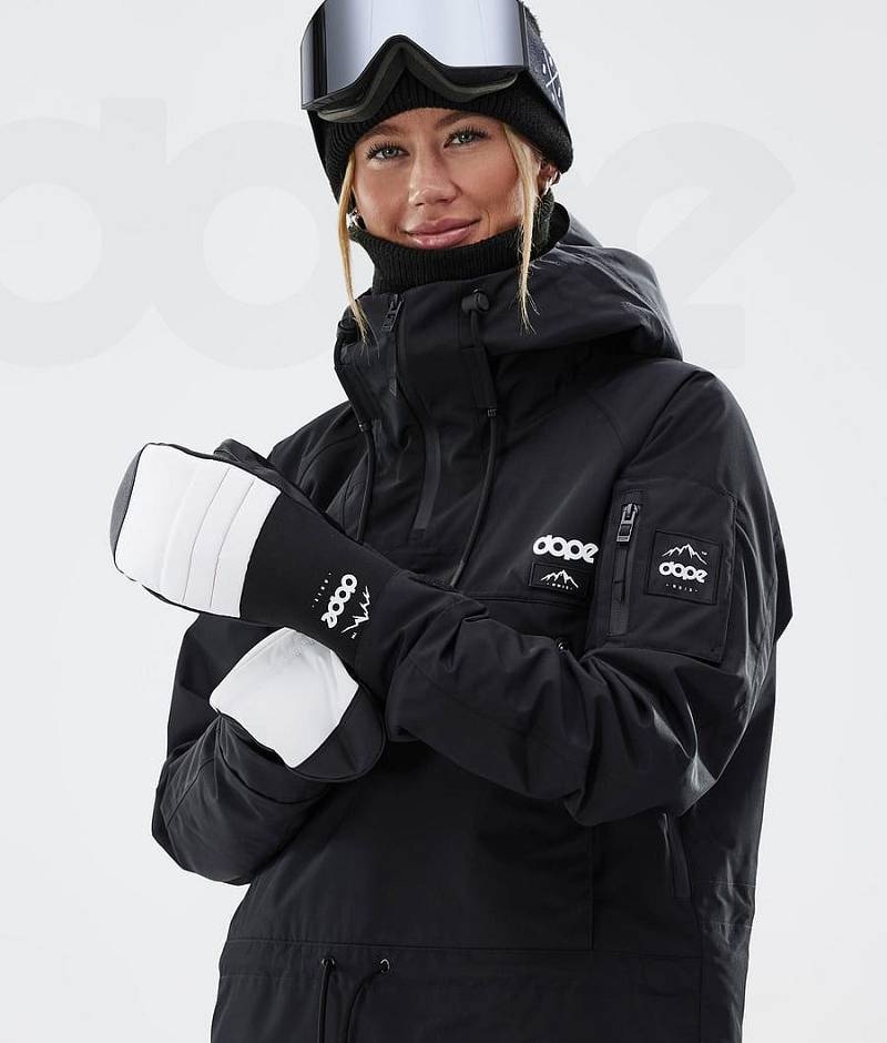 White Women's Dope Ace Snowboard Gloves | India_D1649