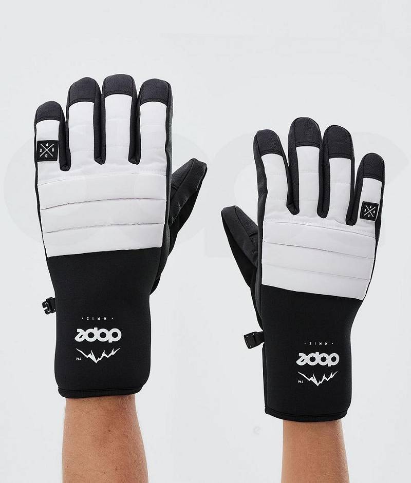 White Women\'s Dope Ace Snowboard Gloves | India_D1360